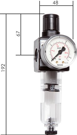 Exemplarische Darstellung: Filterregler - Multifix-Baureihe 1